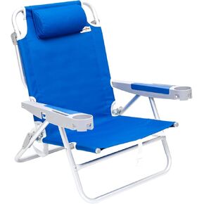 SUNNYFEEL Tall Folding Beach Chair Lightweight, Portable Sand Chair for Adults Heavy Duty 500 LBS with Cup Holders, Foldable High Camping Lawn Chairs for Camp/Outdoor/Picnic/Concert/Sports