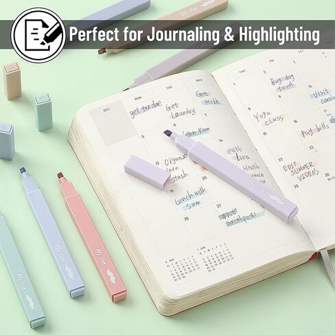Mr. Pen- Aesthetic Highlighters, 8 Pack, Chisel Tip, Shades of Purple, Cute Highlighters Assorted Colors, Cute Highlighters for School Highlighters, Highlighter Set, Pastel Highlighters in Saudi Arabia