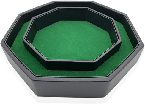 Purple Dragon - D&D Dice Tray of Holding by Norse Foundry, 8" Octagon Shape Dice Rolling Tray for Dice Games Like RPG and DND, Dice Box Storage, Removable Top Lid – Soft Padded Inner Lining in Saudi Arabia