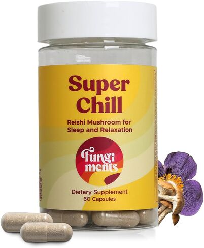 Super Chill - Sleep & Relaxation Supplement, Stress Relief, Healthy Cortisol, Reishi Mushroom Extract, Ashwagandha, L-Theanine, Passion Flower - 63 Count in Saudi Arabia