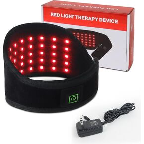 BOLASEN 660nm Red & 850nm Infrared Light Therapy Belt, Red Light Therapy for Body, Muscle Pain and Joint Inflammation Relief, Comfortable Belt with Timer, USB Cord(B60)