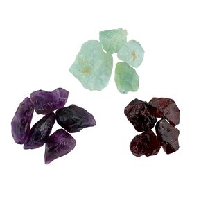 CRYSTALIS 15pcs, Opal & Topaz & Tanzanite, Loose Gemstone, Wholesale Bulk Rough Jewelry Making Supply, Chakra Healing Raw Stones, Wire Wrapping, DIY, Gem Collection, Birthstone Pack, 8-15mm