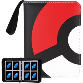 Card Binder 4-Pocket, 400 Pockets Fashion Design Trading Card Holder for Sports Card Premium Card Book Sturdy Card Holder (Pink, 400 Card)