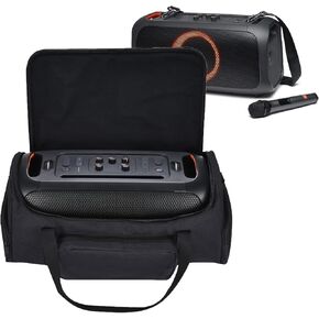 Carrying Case for JBL PartyBox On The Go Speaker, Soft Travel Storage Bag Compatible with PartyBox On-The-Go Portable Party Speaker Outdoor Box-Only Case No Shoulder Strap(Black)