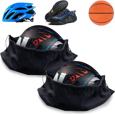 Motorcycle Helmet Bag Helmet Bag Welding Mask Hood Storage Large Storage Bag Velvet Cloth Packing Bag Black Velvet Pouch Bags with Drawstring for Riding Bicycle Sports Universal Tool Motorcycle in Saudi Arabia