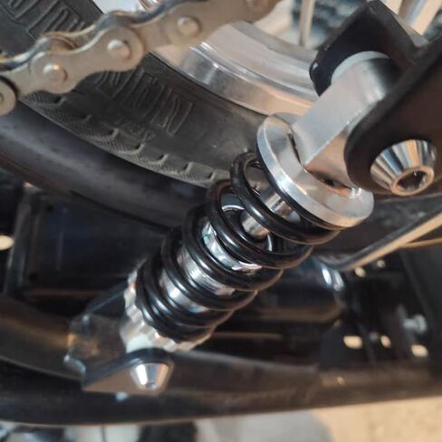 Bicycle Motorcycle Shock Absorber,215mm/8.46in 2000LBS Rear Sprin Shock Damper Universal Fits for Moped Scooter Pit Dirt Bike 50cc 70cc 90cc 125cc 150cc 250cc Dune Buggy Gokart (215mm/8.46in) in Kuwait