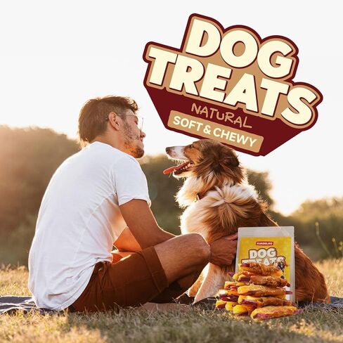 Duck Wrapped Double Sweet Potato Dog Treats, High Protein Duck Jerky Dog Treats Low Fat Dog Training Treats for Dog Snacks Soft Healthy Dog Chews for Small Medium Large Dogs 10.54oz in Kuwait