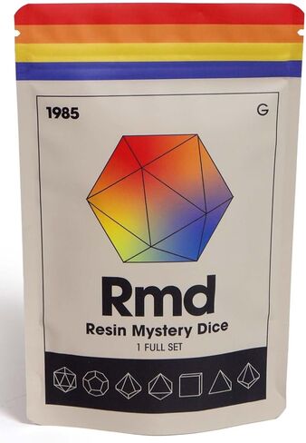 1985 Games Sweetheart Dice, Set of 7 Polyhedral Dice, Wide Range of Patterns, Gaming Dice, Suitable for Role Playing, Table Games (Sweetheart Pack of 1) in Kuwait