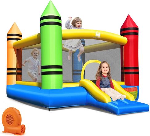 Costzon قابلة للنفخ في منزل ، منزل الحفلات نطاط منزل للأطفال 12 قدمًا L x 9ft W × 6 قدمًا في الهواء الطلق في الهواء in Kuwait