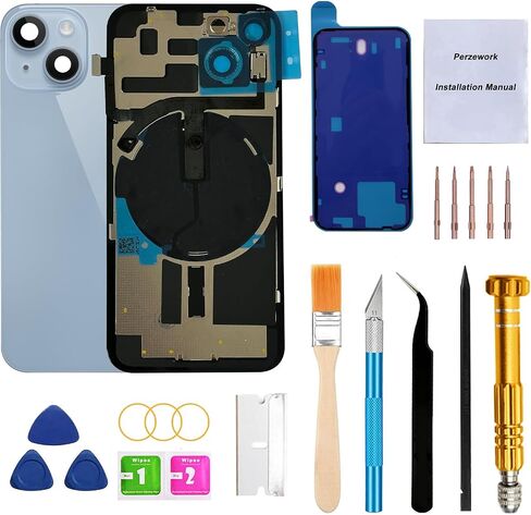 Rear Back Glass Replacement for iPhone 16 Pro Max 6.9-inches with Reparing Tool Kit and All Necessary Parts (Black Titanium) in Kuwait