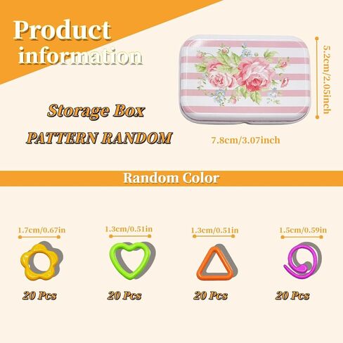 Wonafa 50Pcs Round Metal Stitch Markers,Metal Colorful Crochet Stitch Markers,with Storage Box for Crocheting Clothing Tag DIY Craft Project (Orbicular-50Pcs) in Kuwait