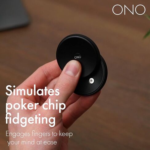 ONO Slider - Handheld Fidget Toy for Adults | Help Relieve Stress, Anxiety, Tension | Promotes Focus, Clarity | Compact, Portable Design | Natural Titanium in Kuwait