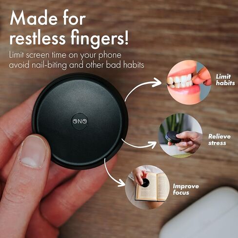 ONO Slider - Handheld Fidget Toy for Adults | Help Relieve Stress, Anxiety, Tension | Promotes Focus, Clarity | Compact, Portable Design | Natural Titanium in Kuwait