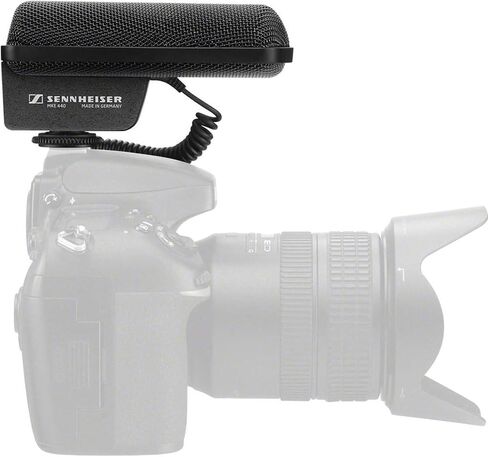 SENNHEISER Professional MKE 400 Directional On-Camera Shotgun Microphone with 3.5mm TRS and TRRS Connectors for DSLR, Mirrorless & Mobile , Connects with Auxiliary in Saudi Arabia