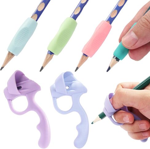 Pencil Grips for Kids Handwriting,10 Pack Pencil Grippers Holder Posture Correction for Preschooler Training, Soft Silicone Foam Pen Writing Aid Tool for Preschooler Kids Students in Saudi Arabia