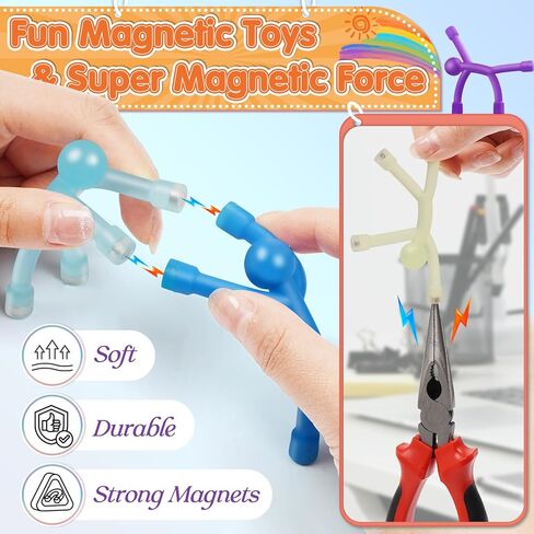 10 Pack Magnetic People, Magnetic Men Magnet Toys, Magnet Men Fidget Toys Fun Magnets, Cute Fridge Magnets Refrigerator Magnets for Locker, Travel Toys, Magnetic People Figures for Adults in Kuwait