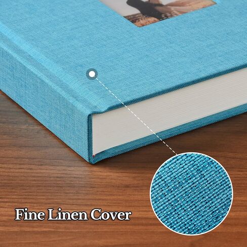 10 x 10 Inch DIY Scrapbook Album 40 Pages Linen Hardcover Kraft White Paper Scrap Book Photo Albums Memory Book for Baby Wedding Family Anniversary Photo Album (Beige, 40 pages) in Kuwait
