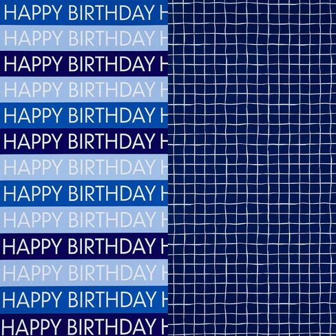 RUSPEPA Birthday Wrapping Paper Roll, Colorful Balloon with Gold Foil Happy Birthday Text Design for Boys Girls, Baby Shower, Party and More, Gift Wrapping Paper, Mini Roll, 17 Inches x 16.4 Feet in Kuwait