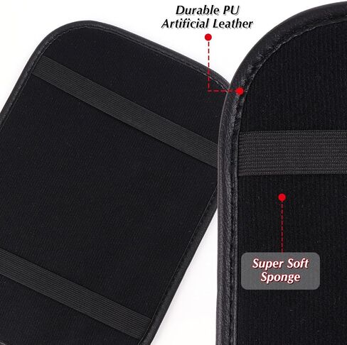 Diamond Center Console Cover Bling Arm Rest Cover for Car Armrest Cover Women Girl 7.5" x 11",Black in Saudi Arabia