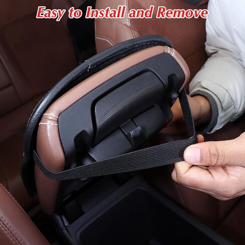 Diamond Center Console Cover Bling Arm Rest Cover for Car Armrest Cover Women Girl 7.5" x 11",Black in Saudi Arabia