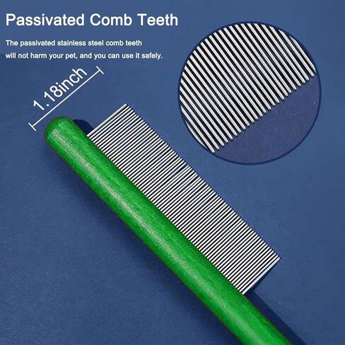 Wooden Small Dog Grooming Brush - Perfect for Shih Tzus, Yorkies, and Maltipoos - Ideal Puppy Hair Brushes for Maltese and Small Breeds (Compact Type) in Kuwait