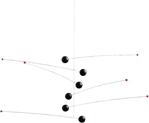 Futura Nature/Nature Hanging Mobile - 30 Inches Beech Wood - Handmade in Denmark by Flensted in Kuwait