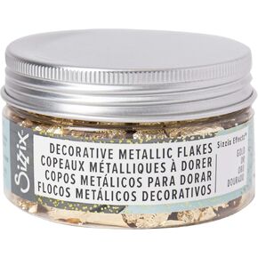 Sizzix, Rose Gold Effectz Metallic Flakes 664565, Decorative Gilding Foil, 0.8g, One Size