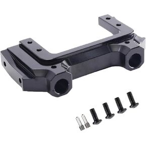 Aluminum Alloy Front Bumper Servo Mount for Axial SCX10 II 90046 90047 RC Crawler Car Upgrades (Silver)