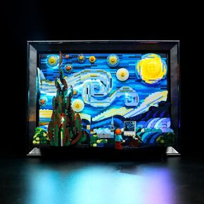 إضاءة LED متوافقة مع Lego Vincent Van Gogh - The Starry Night 21333 ، مجموعة الضوء المتوافقة مع LEGO 21333 ، مع إعطاء الضوء للنموذج ، لم يتضمن مجموعة النموذج (نموذج RC)