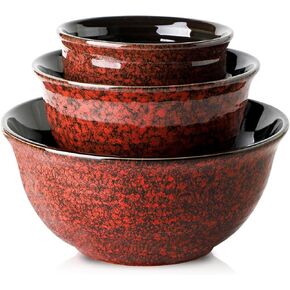 Hasense Large Serving Bowl, 65 Ounces Ceramic Salad Pasta Soup Bowls,8.5 Inch Bowls for Kitchen Ramen Pho Fruit Cereal Popcorn, Microwave Dishwasher Safe, Set of 2, Blue