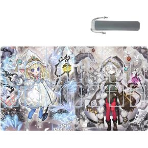 YGO Playmat Gaming Competition Pad Mat Card Binder Deck 23.6x13.7in (Salamangreat) - 2 Player, Ages 6+