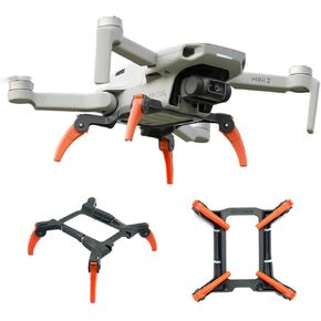 Landing Gear for DJI Mini 4K/Mini 2 /Mavic Mini/Mini SE/Mini 2 SE Drone Extended Heighten Leg Spider Landing Kit Mini Drones Accessories (Orange-Grey)