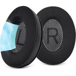 Ear Pads Cushions Replacement for Bose QC35 ii QC35 QC45 QC SE, Earpads for Bose QuietComfort 45 35ii 35 Headphones with Protein Leather Noise Isolation Memory Foam (Black)