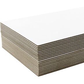 Frametory, Pack of 20 Heavy Duty Chipboard sheets, 10x12.5 inch Black Bookboards, 80PT(0.08") Thick Paperboard for Bookbinding, Covers, Art Bases, Boxes and Packaging