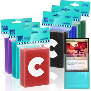 600CT Matte Card Sleeves, 6 Colors MTG Card Sleeves, TCG Card Sleeves, Magic The Gathering Card Sleeves, Trading Card Sleeves, MTG Sleeves, TCG Sleeves, Deck Sleeves for Baseball, Sports, Game Cards