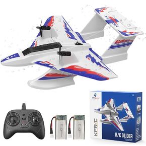 RC Plane for Water Land & Air, Amphibious Tri-Phibian Aircraft with 2 Batteries, Large 3CH RC Airplane Toy for Adults Kids Beginners Boys Gifts