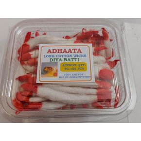 يدويًا من القطن الخام المصنوع من القطن الخام لـ Diya ، Jyot Bati Akhand Pooja Lamps ، Diya Ghe Batti Box Pack ، Pooja ، Aarti ، Clay Diya Batti Home Temple ، Diwali ، Deepawali (Pack of 150 ، Long (Lambi)) in Kuwait