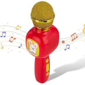 Microphone Cintixo Kids - ميكروفون بلوتوث كاريوكي للأطفال ، ميكروفون آلة الغناء ، يعرض عيد ميلاد الألعاب لـ 3 4 5 6 7 8 9 10 12 سنة فتيات ، حفلة عيد ميلاد ، منزل KTV ، الأزرق