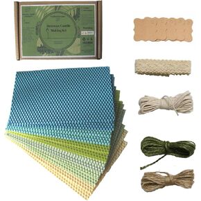 مجموعة شمعات Craftersavenue Beeswax - 16 صفائح شمع العسل لصنع الشموع - الحجم 5 × 8 بوصة - اصنع شمعة مدفوقة - لوازم صنع الشموع - صنع شمعة شمع العسل ، الأصفر (16Pbs)