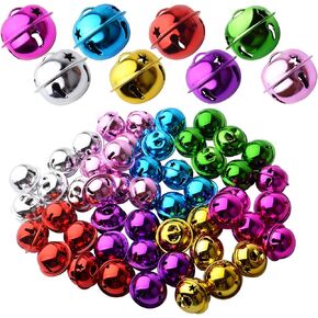 Bronagrand 50pcs Red Jingle Christmas Bells ، Bells Metal Bells Bulk for DIY Making ، Drensh Party Festival Decoration ، 24mm21mmm