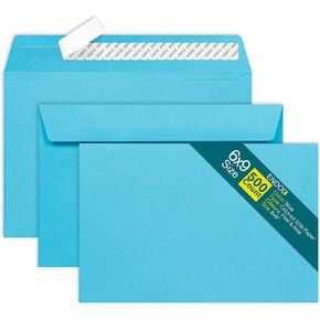 6x9 Red Envelopes Self Seal, 50/pack, Colored Envelopes Letter Size 6 x 9 inch, Booklet Envelopes for Cards, Invitations, Holiday, Postcards, Gifts, 32lb Paper, Envelopes for 5x7 Cards
