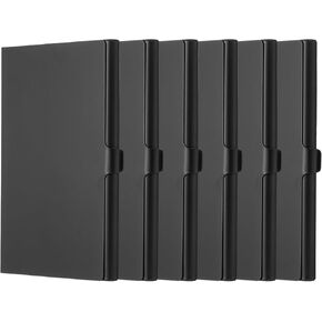 UXCELL 6PCS حامل بطاقة العمل للمكتب ، ألومنيوم سبيكة اسم العمل منظم بطاقة سطح المكتب معرض معرض