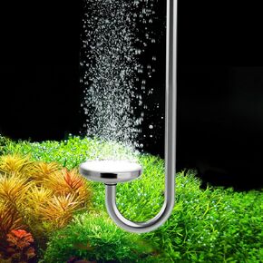 Stainless Steel CO2 Difusser Atomizer Used for Aquarium Plants，Water Grass Tank,Fine and Uniform Bubbles, Durable and Not Easy to Rust (S(25cm))