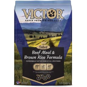 Victor Super Premium Dog Food – Select - Beef Meal & Brown Rice Formula – Gluten Free Beef Meal Dry Dog Food for All Normally Active Dogs of All Life Stages, 30 lbs