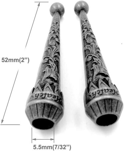 Bolo Tie Tips, Replacement aglets End Caps for Cord or Leather 6 Pack (Antique Brass) in Kuwait