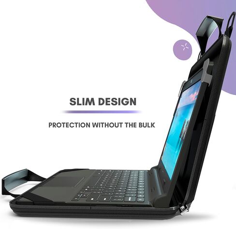 11-11.6 بوصة الواقية دائمًا على chromebook علبة صلبة مع حزام كتف قابل للتعديل ومقابض حمل in Kuwait