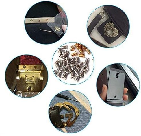 Phillips Flat Head Screws, Leather Accessories for DIY Belt Buckle Handbag Toys Replacement Set of 30 Pieces in Kuwait
