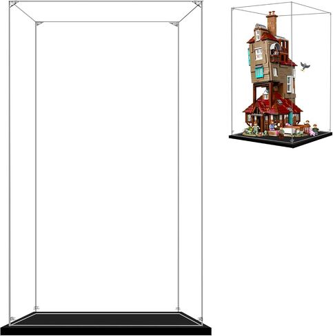 Acrylic Display Case for Lego 76417 Gringotts Wizarding Bank – Collectors' Edition, 17.71x15.74x31.49inches (45x40x80cm), Protect Your Collectibles from Dust with a Clear Showcase in Kuwait