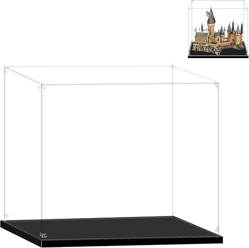 Acrylic Display Case for Lego 76417 Gringotts Wizarding Bank – Collectors' Edition, 17.71x15.74x31.49inches (45x40x80cm), Protect Your Collectibles from Dust with a Clear Showcase in Kuwait