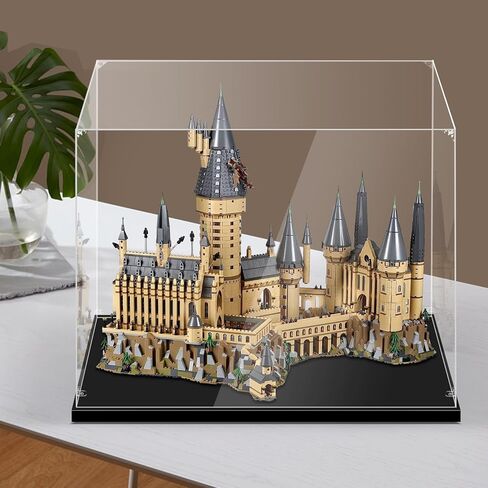 Acrylic Display Case for Lego 76417 Gringotts Wizarding Bank – Collectors' Edition, 17.71x15.74x31.49inches (45x40x80cm), Protect Your Collectibles from Dust with a Clear Showcase in Kuwait